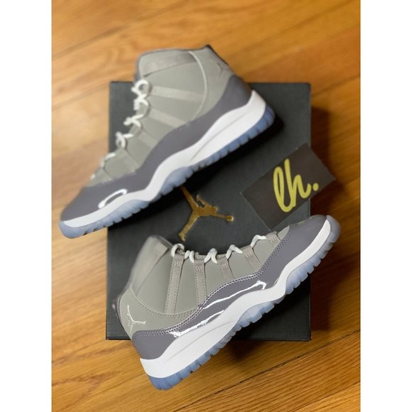 Size 3y Air Jordan Retro 11 "Cool Grey" - Picture 5 of 5